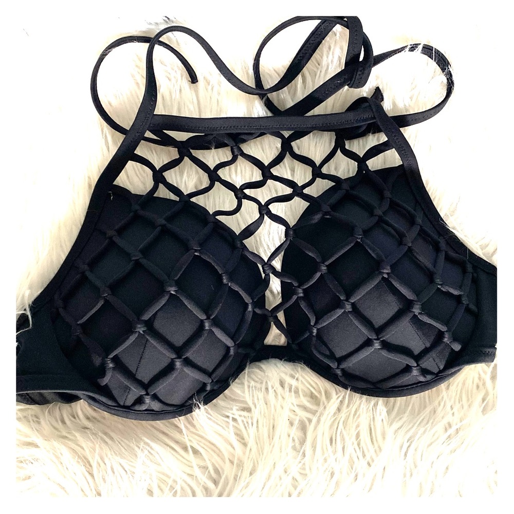 Shade and shore caged bikini top bikini